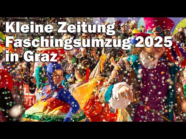 Mittendrin:  Kleine Zeitung Faschingsumzug 2025 in Graz (Insta360 X4 4K)