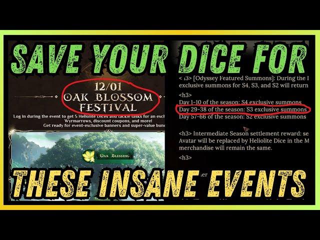  INSANE EVENTS TO COME!  SAVE ALL YOUR DICE FOR THEM | Dragonheir: Silent Gods