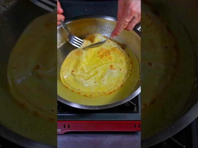 IRRESISTIBLE CREPES SUZETTE IN 1MIN  #recipe