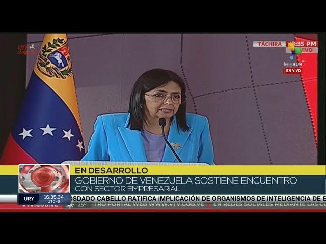 El Gobierno de Venezuela lidera un encuentro empresarial con Fedecámaras