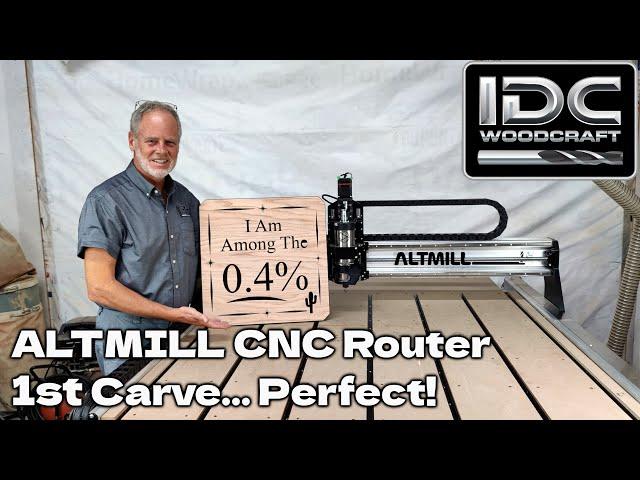 New Altmill CNC Router in Action: First Carve Live!