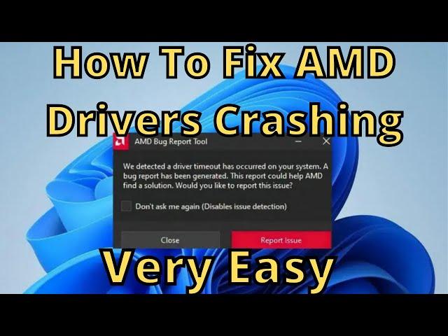 Fix for AMD Adrenaline Drivers Crashing