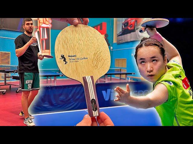 Основание Mima Ito! Nittaku Mima Ito Carbon!  Обзор на основание для настольного тенниса!