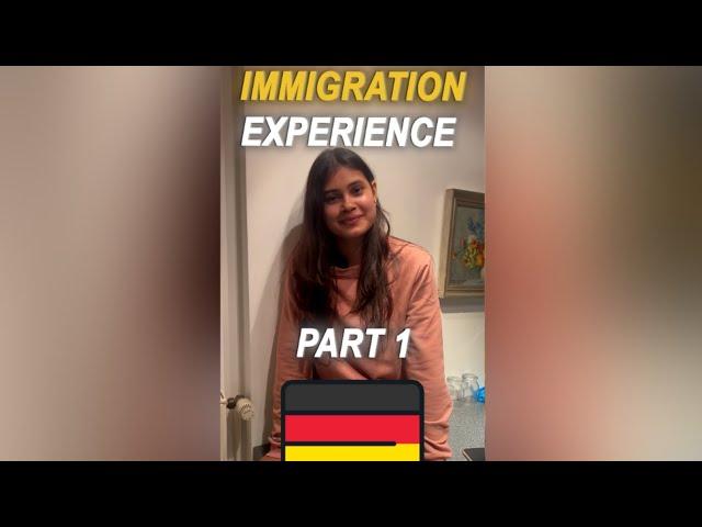 IMMIGRATION EXPERIENCE OF STUDENT (Part1) by Nikhilesh Dhure. #shorts #germany