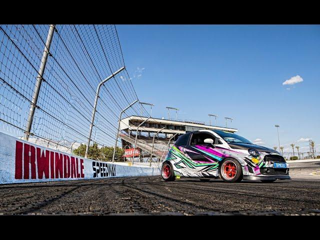 Widebody Fiat 500 Abarth at Irwindale Speedway