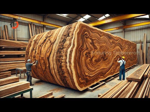 The Secret Behind Giant Wooden Tables: Discover The Wooden Table Production Process #201