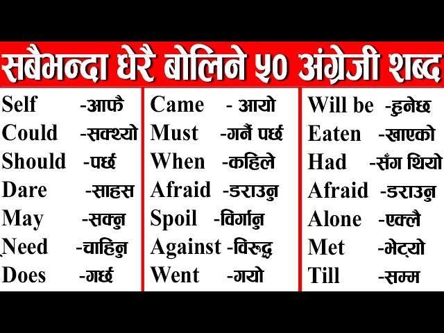 #अंग्रेजी लेख्न बोल्न सिक्ने तरिका English सिक्ने तरिका #Learn English Everyday Nepali ||Sajilo