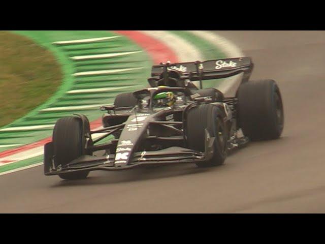 Gabriel Bortoleto Driving the Sauber C43 Around a Wet Imola Circuit- Brazil is Back in F1!!!