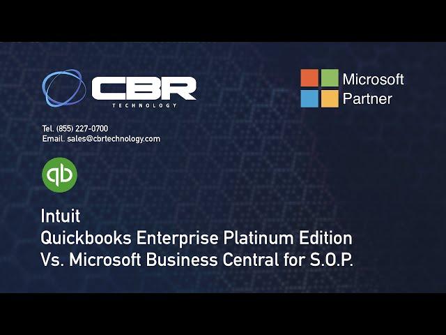 QuickBooks Enterprise Platinum Edition vs Microsoft Dynamics 365 Business Central Comparison - SOP