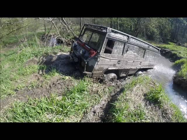 #Пинцгауэр на бездорожье Pinzgauer #off-road покатушки видео #Трофи-лайф Trophy-life КРУТЫЕ застряли