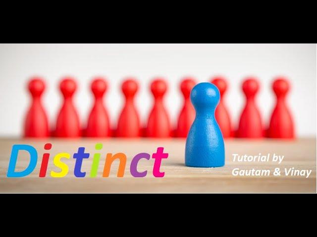 SELECT DISTINCT in MySQL Tutorial (Hindi)