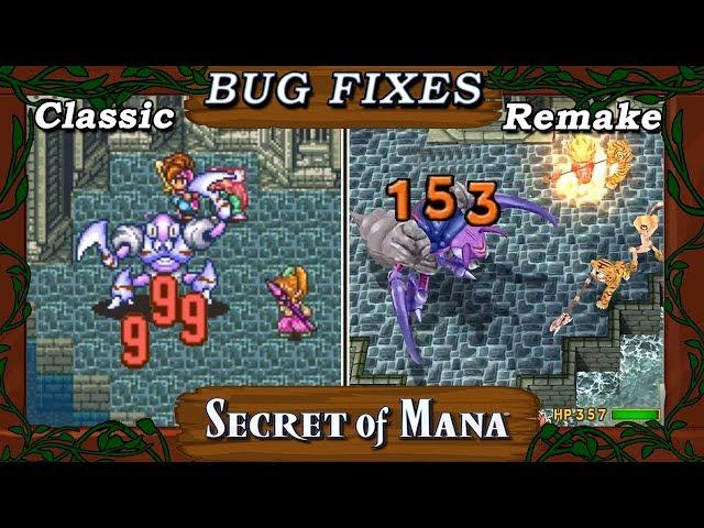 Secret of Mana - Weird/Abusable Glitch Fixes in the Remake