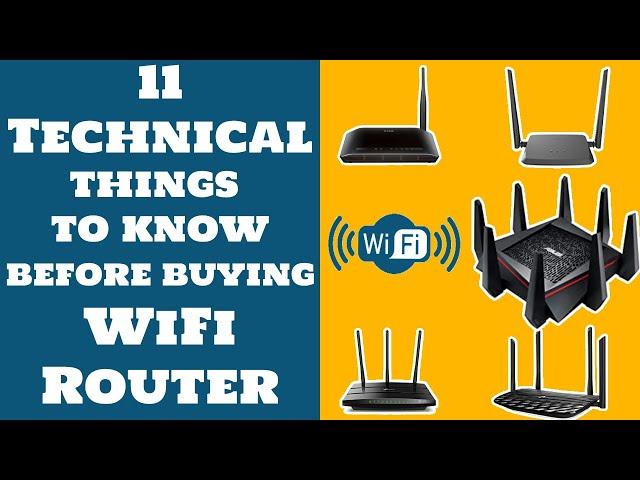 ️11 Technical Specifications to know before buying WiFi  Router | Everything about WiFi Router