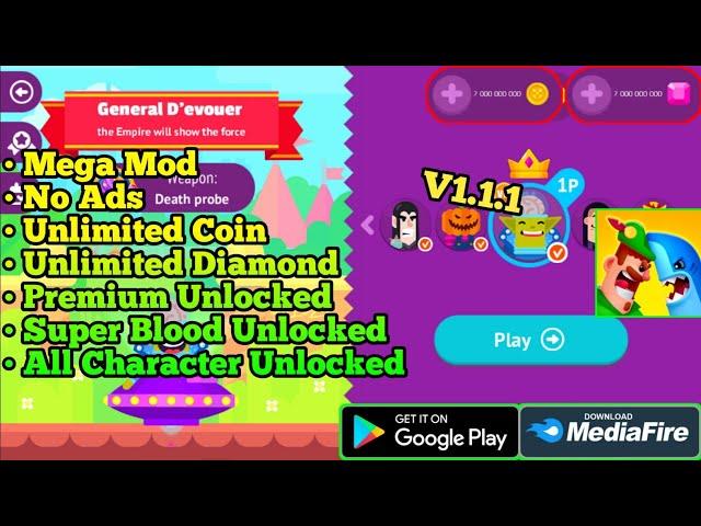 Ultimate Bowmasters Mod Apk Terbaru Unlock All Character - Unlimited Coin