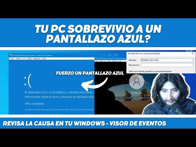 Está OPCIÓN en WINDOWS te dice la CAUSA de un PANTALLAZO AZUL - EXPERIMENTO en VIRTUAL BOX | GUIA