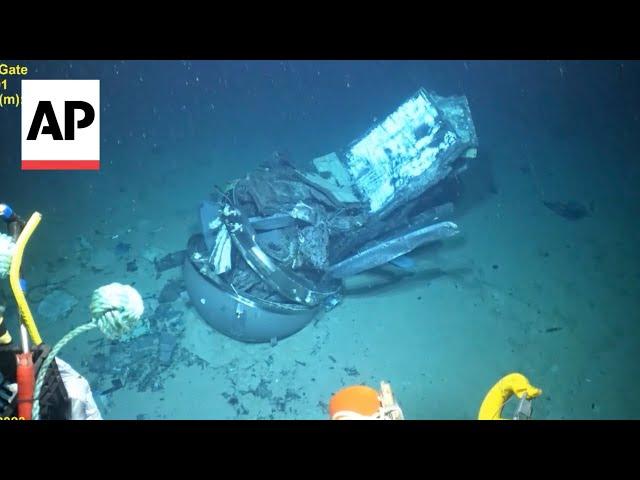 WATCH: Coast Guard releases video of the Titan submersible wreckage