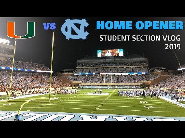 WHAT A GAME || UNC Football Home Opener vs Miami VLOG