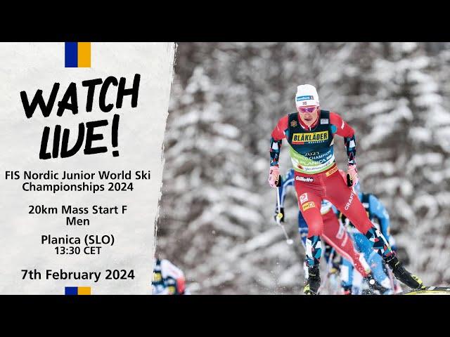 LIVE: FIS Nordic Junior World Ski Championships 2024 - 20KM Mass Start F Men