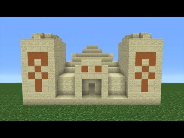 Minecraft Tutorial: How To Make A Desert Temple (Including Interior)