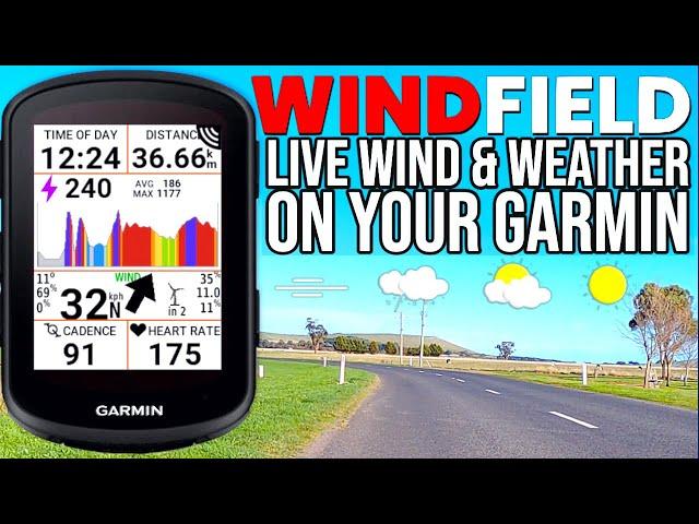 Live Wind and Weather on your Garmin //  WindField ️️️