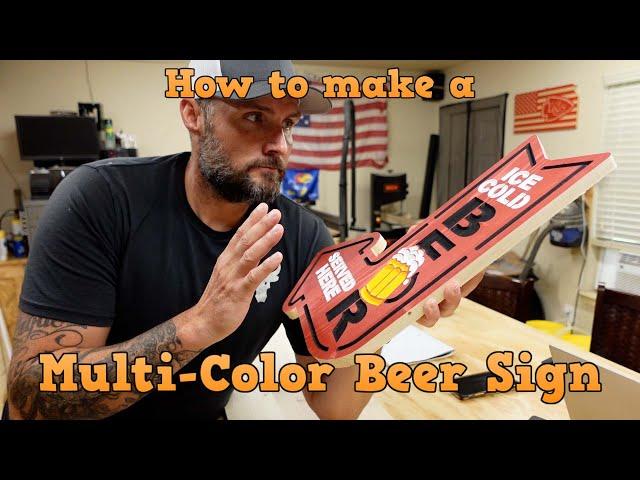 Multi-Color Beer Sign