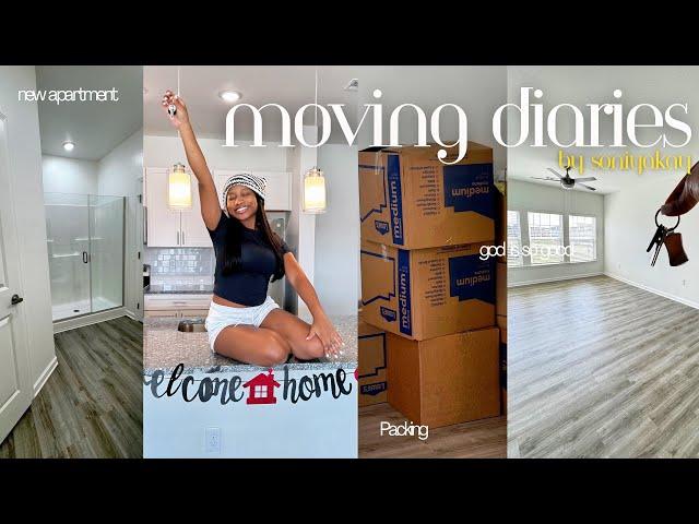 MOVING INTO MY FIRST APARTMENT | empty apartment tour | packing | organizing + more 