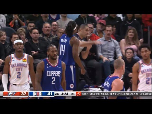 Kawhi Leonard gets a tech and Terance Mann gets ejected 