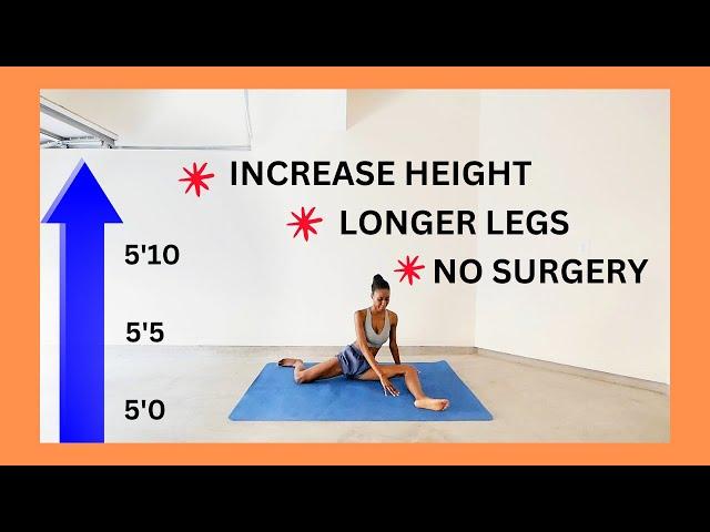 Grow Taller & Get Long Slim Legs With Home Training Stretches