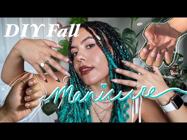 DIY FALL INSPIRED NAILS | PUSH ON GEL TIPS! 