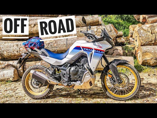 HONDA XL750 TRANSALP - Riding the FIRST OFF ROAD (GRAVEL)   EPISODE ONE