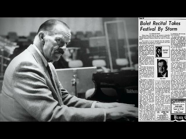 Jorge Bolet Rachmaninoff transcriptions & Liszt Petrarch Sonnets, Tannhäuser Overture May 1973