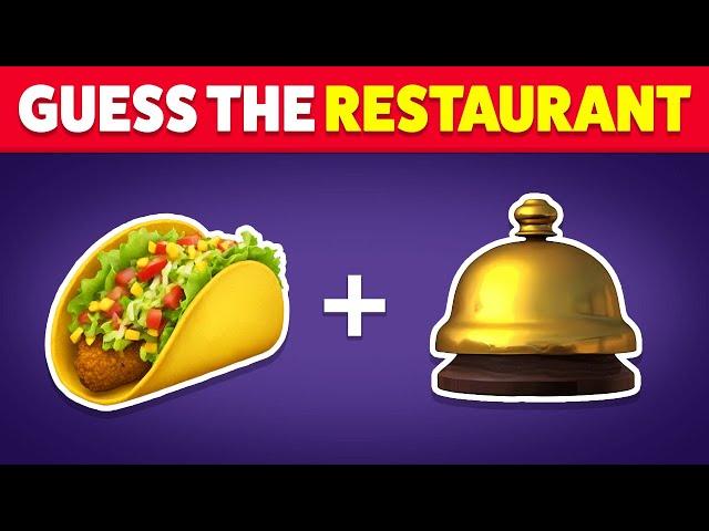 Guess the Fast Food Restaurant by Emoji?  Quiz Blitz