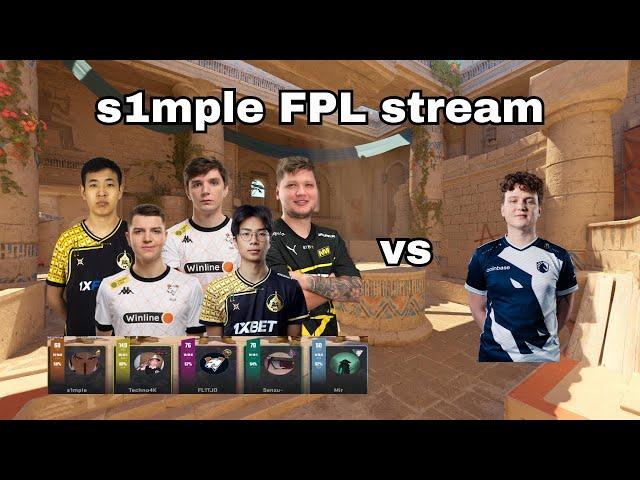 s1mple FPL | with Techno4k, Senzu, FL1T, and mir vs YEKINDAR