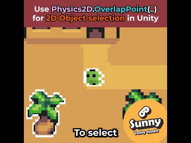 Detecting mouse click on a 2D object in Unity #unitytips