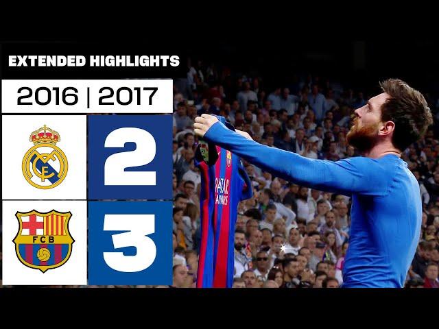 Real Madrid vs FC Barcelona (2-3) | 2016/17 Season - Extended Highlights