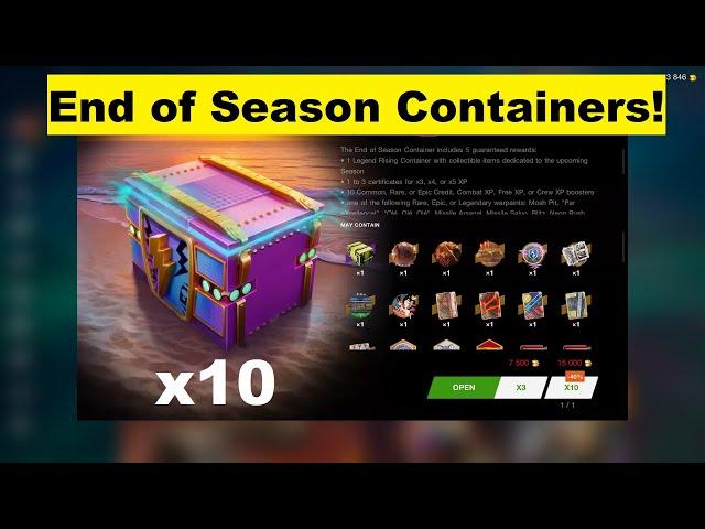 10 NEW Free End of Season Containers WoT Blitz!!!