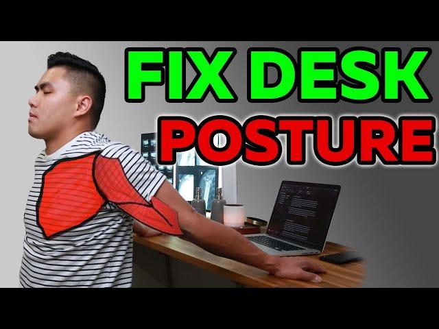 6 Best Stretches & Exercises To FIX Desk Posture  | Get Rid Of Neck & Back Pain