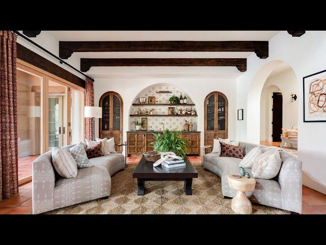 Inside A Spanish-Style Home That Offering Rustic Elegance And Cozy With Terracotta Floors