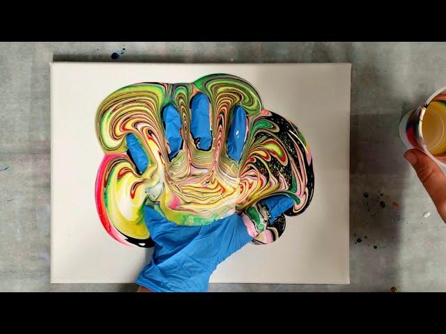 New Acrylic Pour Technique! The TURKEY POUR!