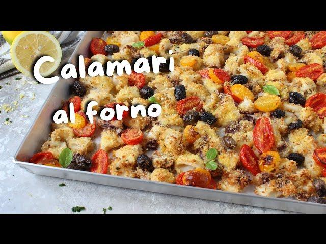 CALAMARI GRATINATI AL FORNO alla mediterranea - Ricetta di pesce per stupire in modo semplicissimo