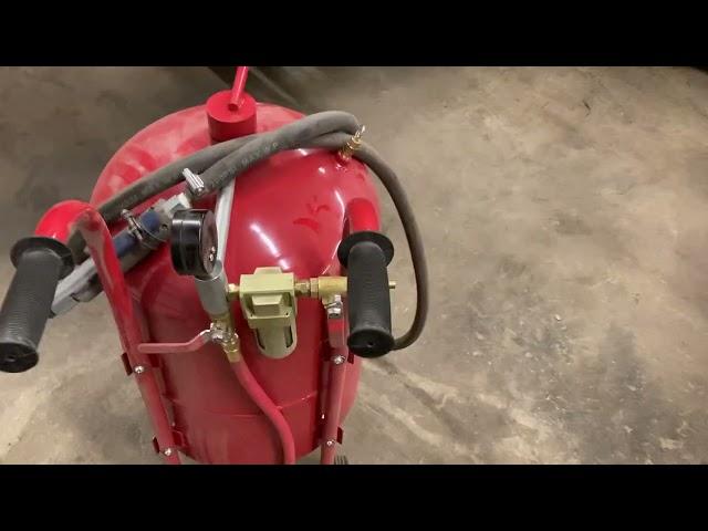 Harbor freight sand blaster how to