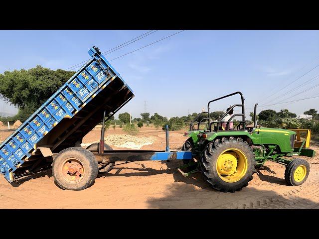 John Deere Tractor Trailer Lode Khali Kar Diya Bhumi Putr Officle