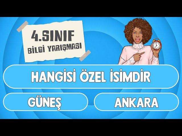 PUANLI BİLGİ YARIŞMASI : 4.Sınıflar TÜRKÇE ve MATEMATİK | Eğlenerek Öğreten Bilgi Yarışması ‍ - 