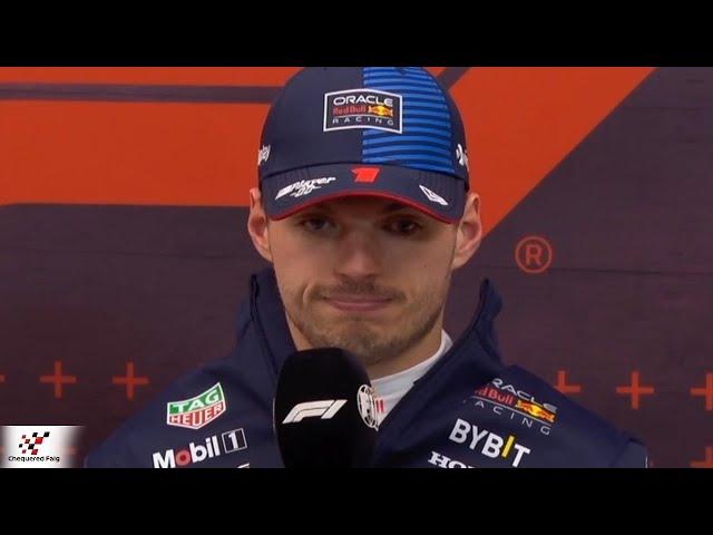 Max Verstappen: I lost all respect' for George Russell | Post Race Interview Qatar GP 2024