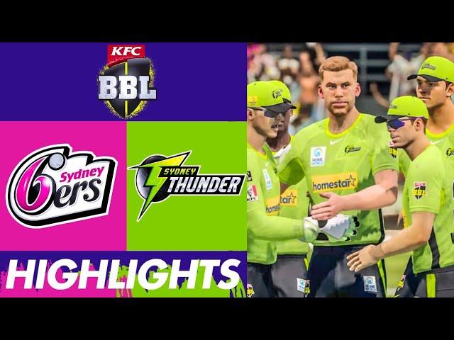 SYDNEY SIXERS VS SYDNEY THUNDER | BBL 14 | CRICKET 22 GAMEPLAY