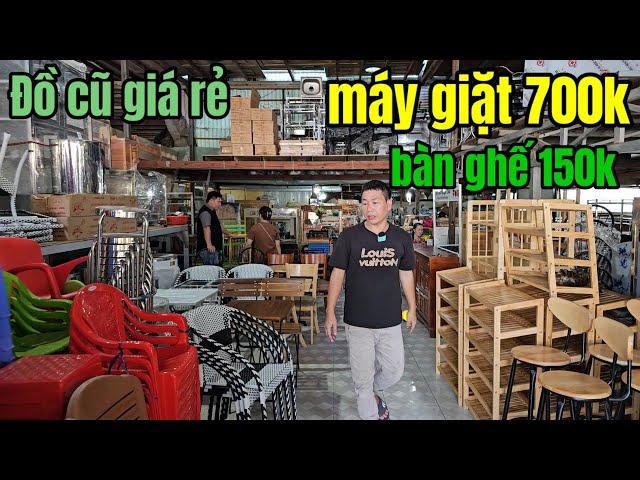 Đồ cũ giá rẻ máy giặt 700k tủ lạnh 3tr xe nước mía trà sữa bàn ghế nội thất cafe ở Tp Tây Ninh