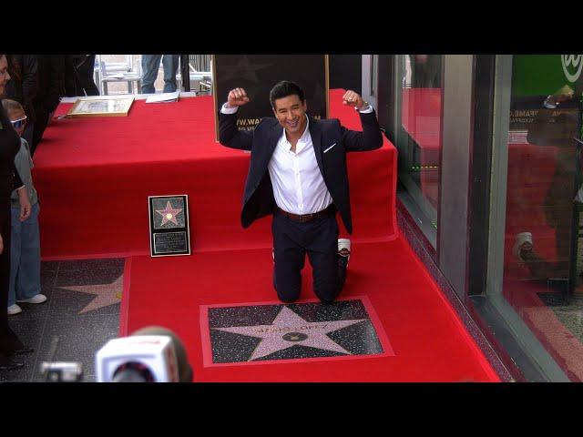 Mario Lopez honored with star on Hollywood Walk of Fame