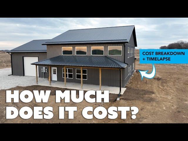 BARNDOMINIUM Material + Labor COST + Full Timelapse