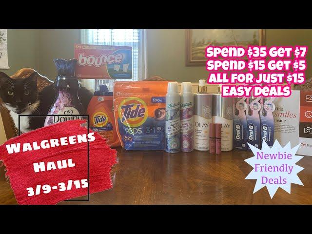 WALGREENS HAUL 3/9-3/15 | NEWBIE FRIENDLY DEALS | $1.15 AN ITEM!