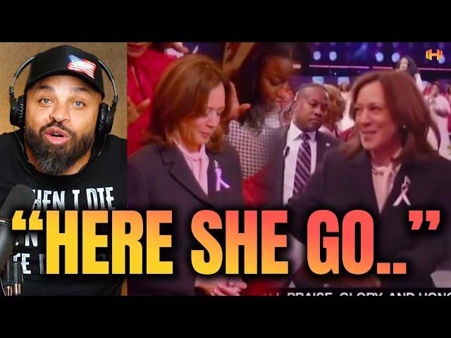 Kamala the Chameleon Goes To BLACK CHURCH Without Her White Husband for Votes 